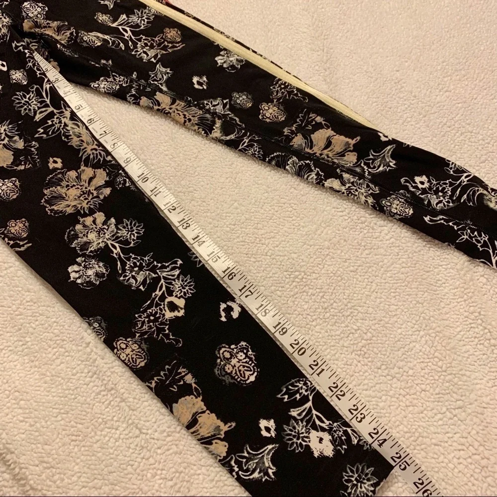 Free People Movement Black Floral High Rise Leggings